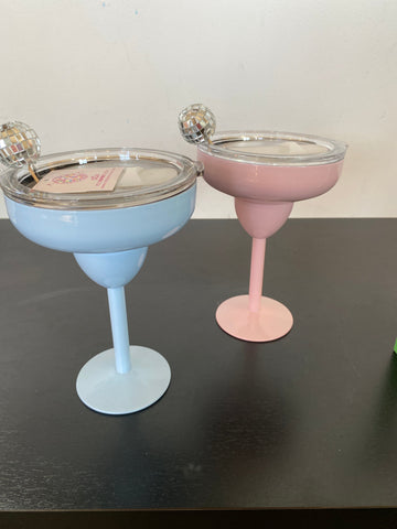 Margarita Glass with Lid - 8oz Stainless Steel