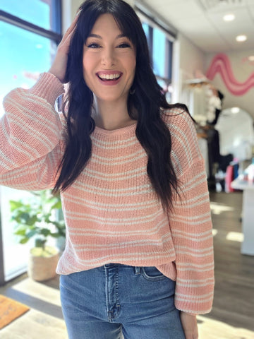 Long Sleeve Striped Sweater