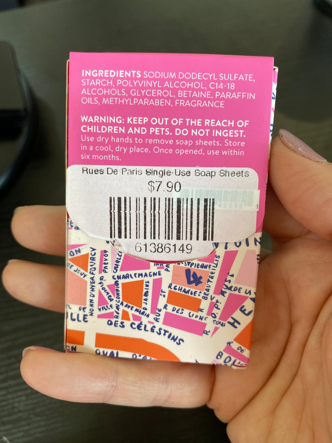 Rues De Paris Single-Use Soap Sheets