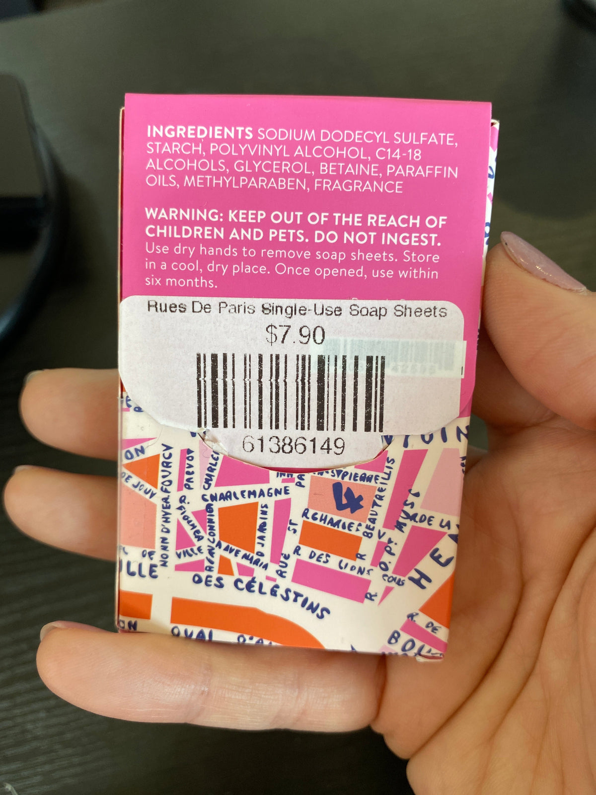 Rues De Paris Single-Use Soap Sheets