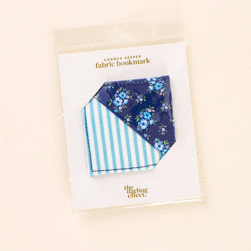 Corner Keeper Fabric Bookmark-Navy