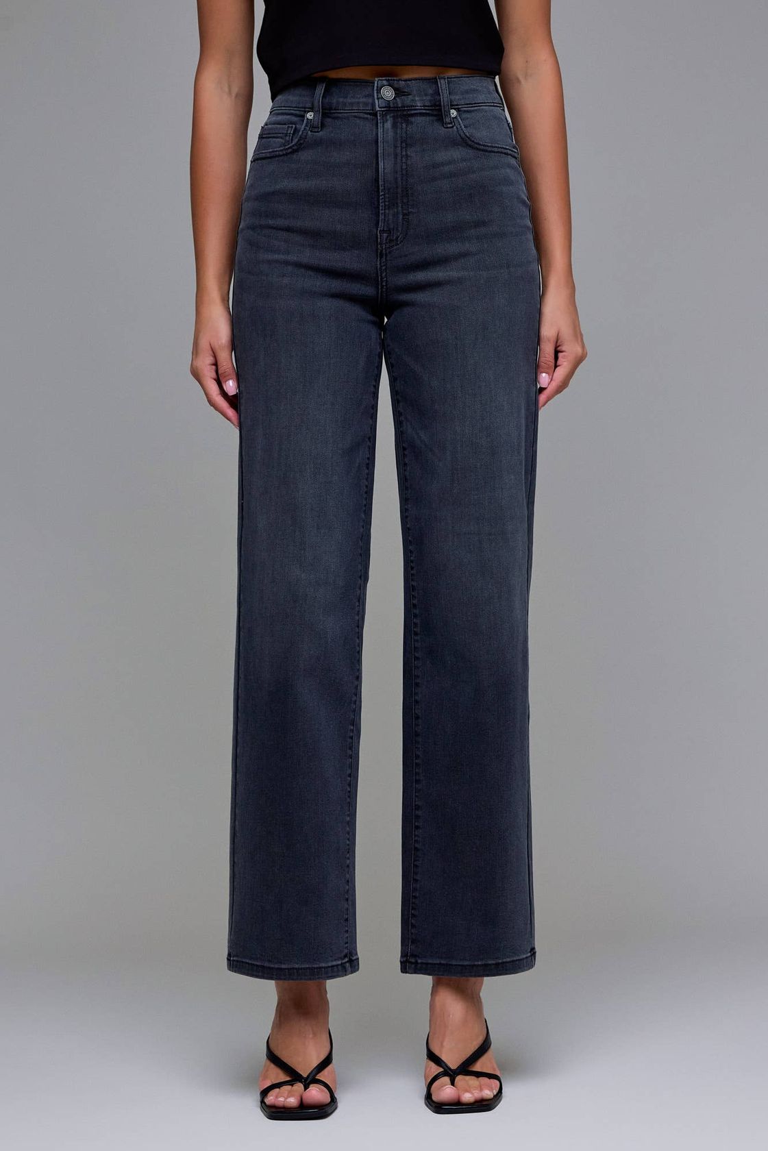 Black Wash Hi Rise Dad Jean